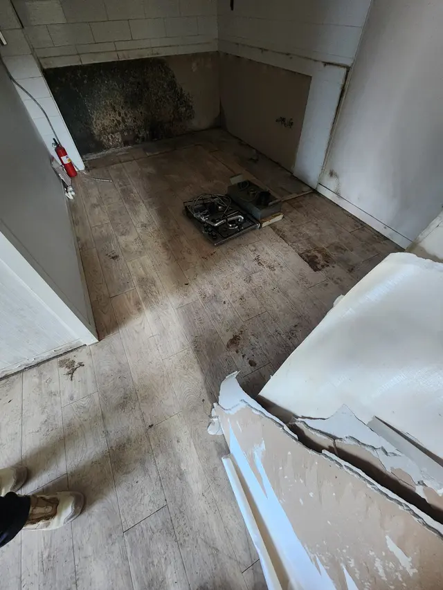 바닥 철거·샌딩 작업 참고 이미지